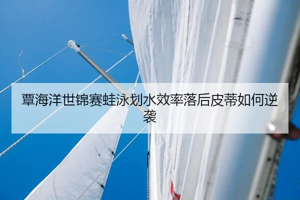 覃海洋世锦赛蛙泳划水效率落后皮蒂如何逆袭